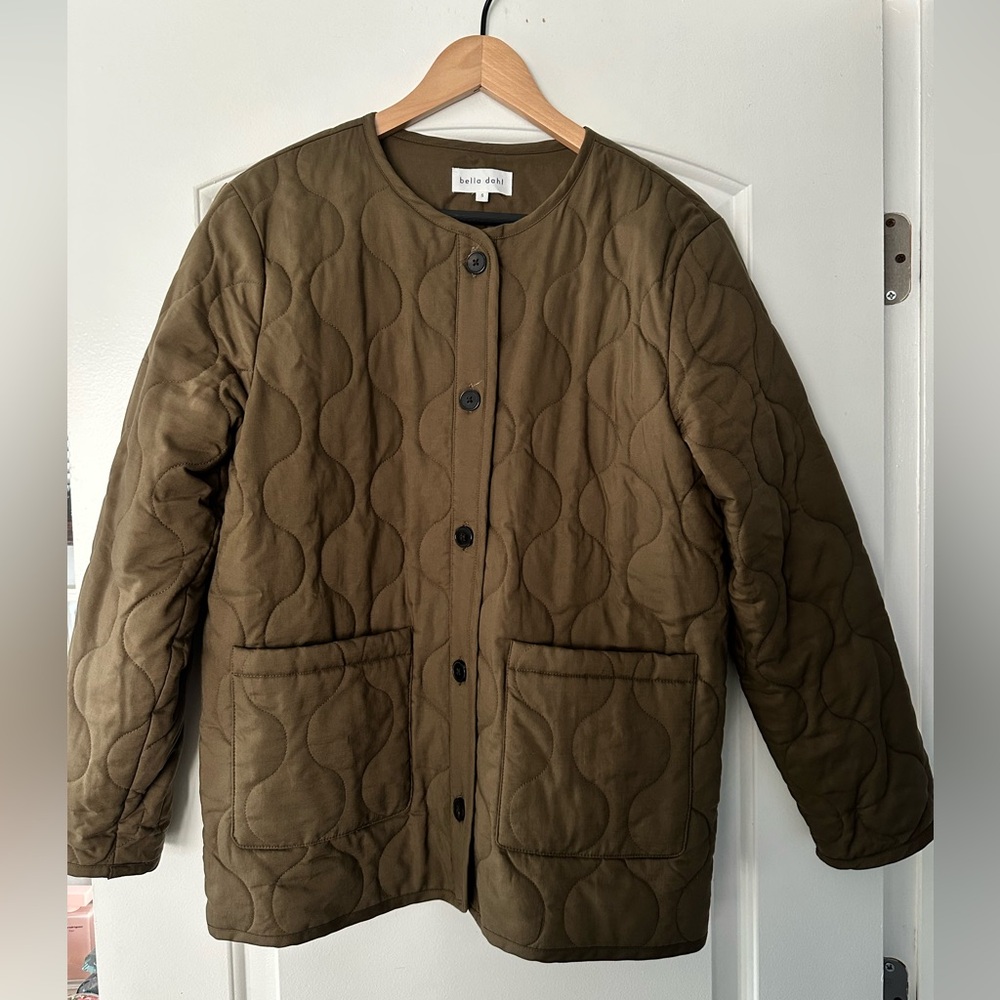Olive Quilted Jacket